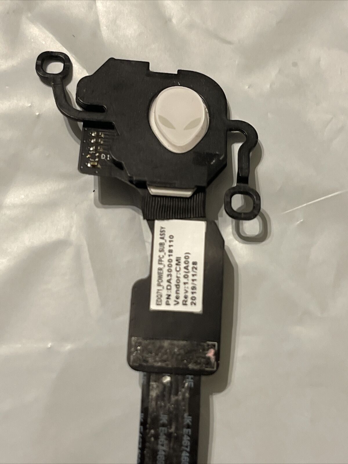 DELL ALIENWARE M17 R2 P41E SERIES LAPTOP POWER BUTTON BOARD CABLE 002J24 02J23