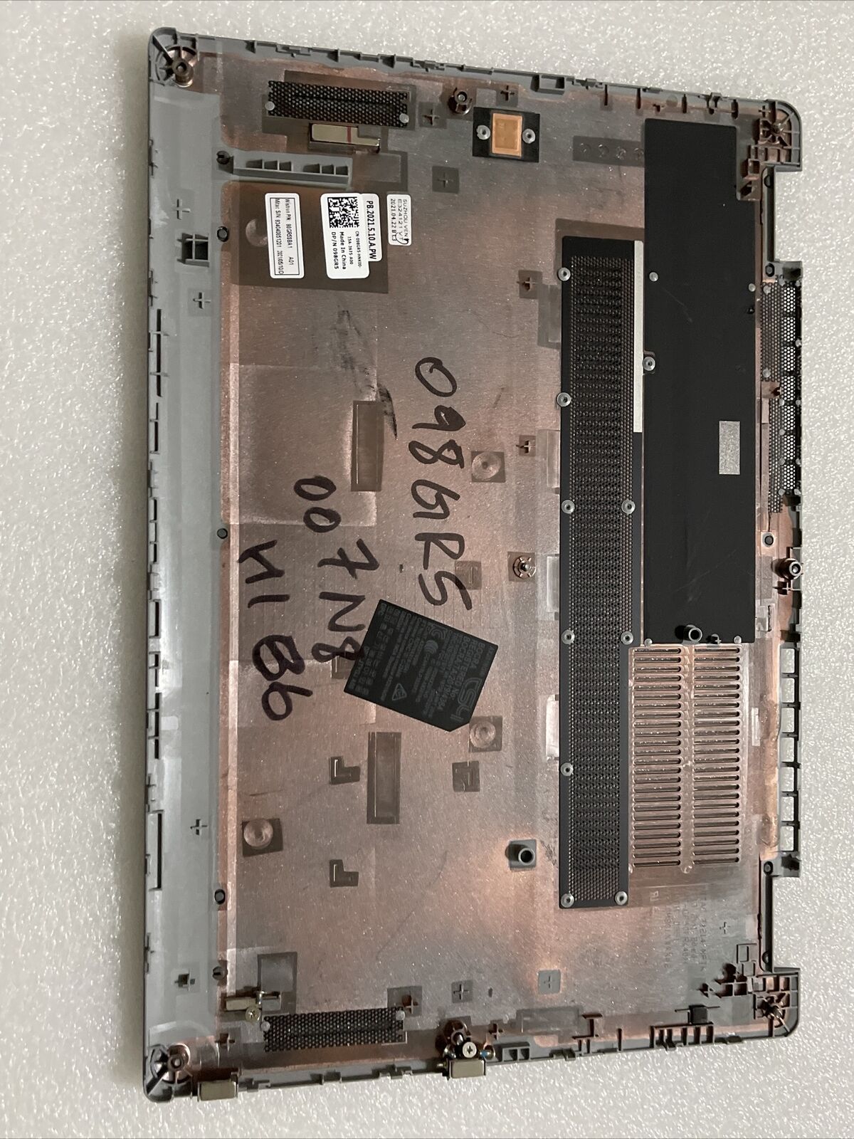 Genuine OEM Dell Latitude 5320 E5320 Bottom  Base Lower Cover 98GR5 007N8 H1 B6