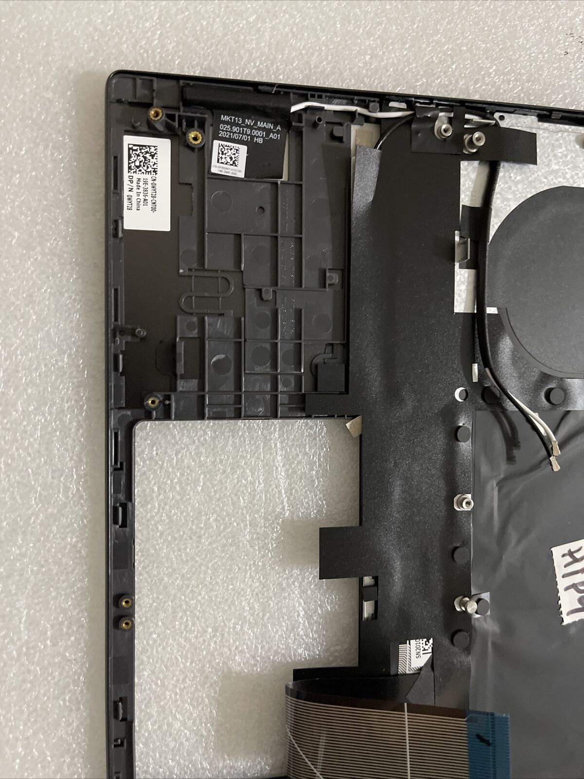 Genuine Dell Vostro 5310 Palmrest  Spanish Backlit Keyboard WYT28 H1 P9 Grade A