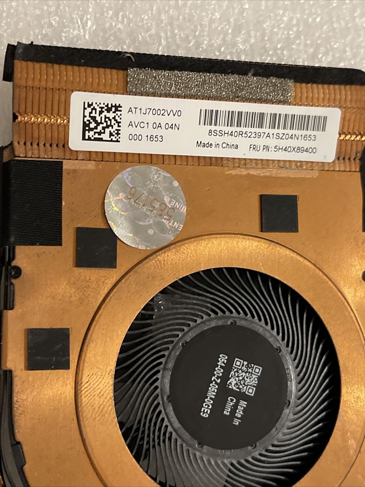 Lenovo Thinkpad T14s Laptop CPU Heatsink Cooling Fan 5H40X89401 5H40X89400 H1