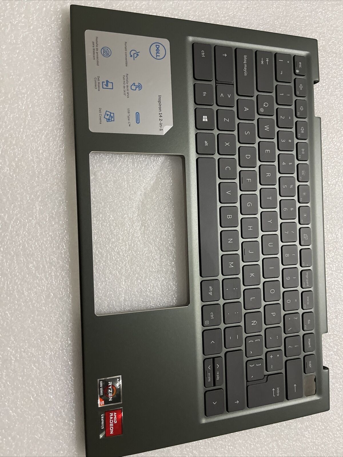 DELL INSPIRON 5410 7415 LAPTOP PALMREST SPANISH BCL  KEYBOARD D7TNC VJ2PX H2P6