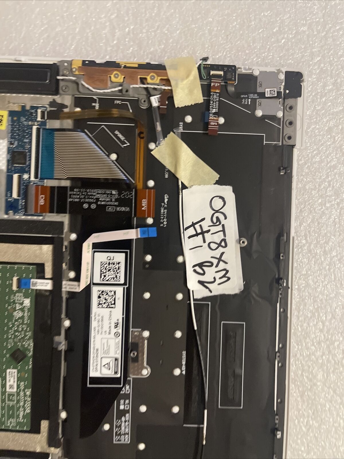New Oem Dell XPS 9300 Palmrest US Keyboard Touchpad Speakers Extras GT8XM H1 B2