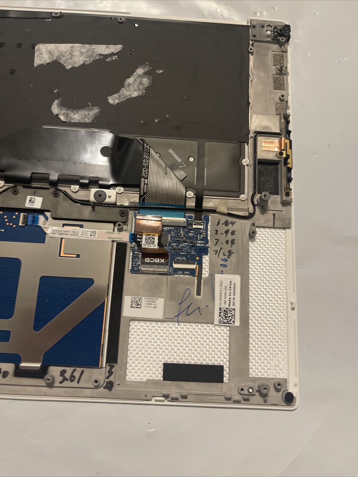 Dell XPS 9500 9510 Precision 5750 Palmrest Touchpad US BCL Keyboard DTXVP T1