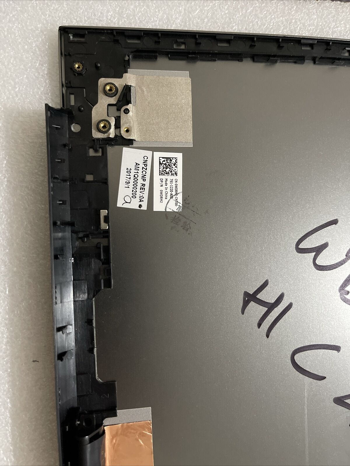 New DELL Vostro 5000 5568 5468 LCD Rear Lid Back Cover Gray WDRH2 0WDRH2 H1 C2
