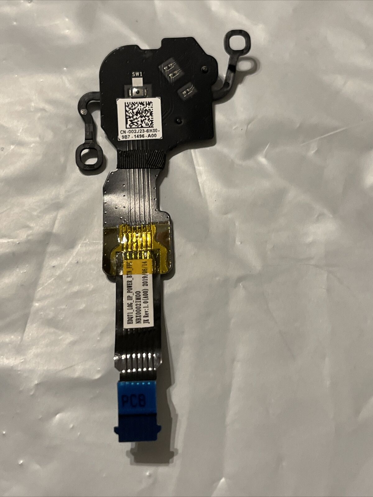DELL ALIENWARE M17 R2 P41E SERIES LAPTOP POWER BUTTON BOARD CABLE 002J24 02J23
