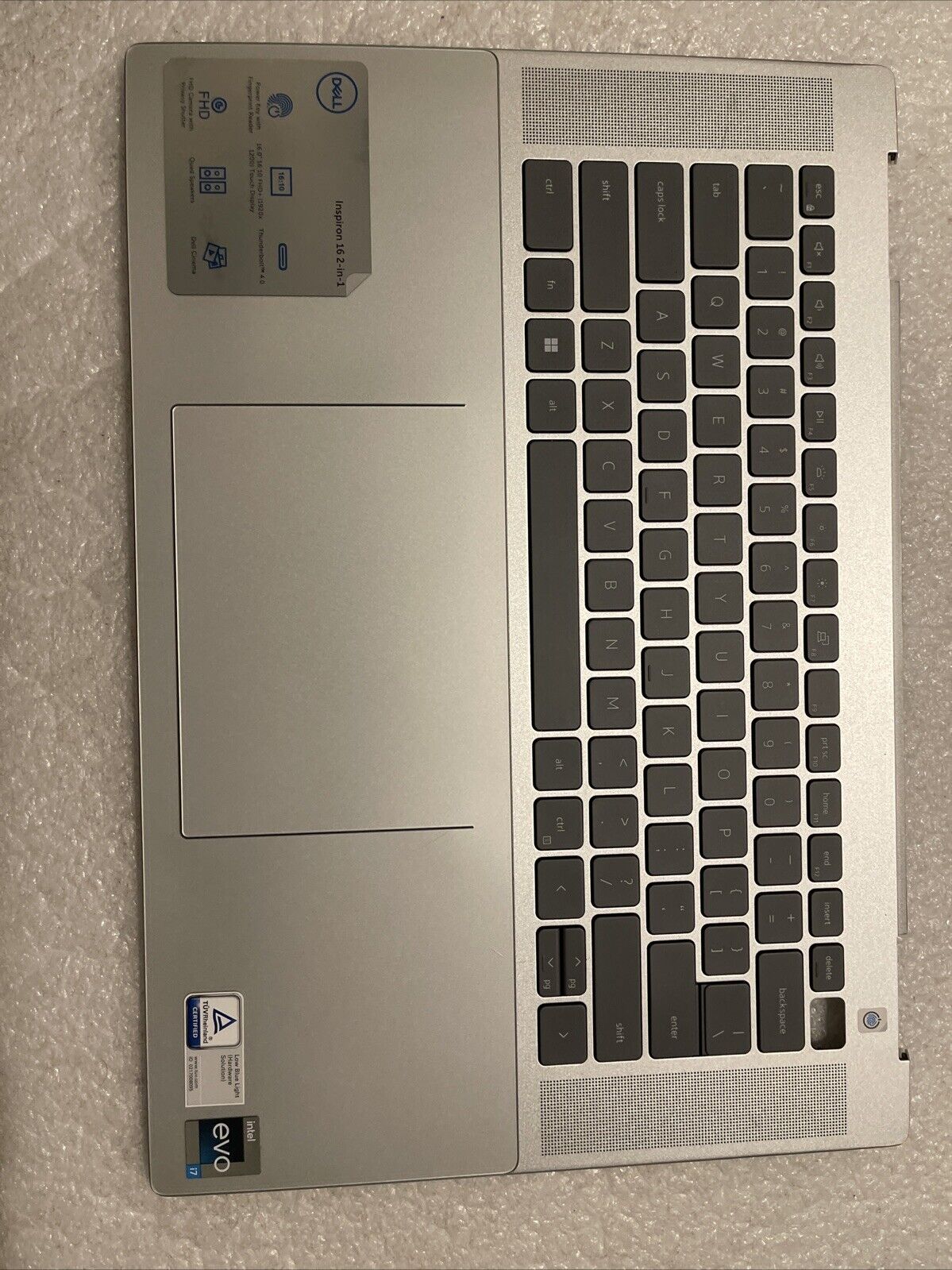 Dell Inspiron 16 7620 2in1 Palmrest US Eng Keyboard Silver 1xy4n MN1PK GM P1