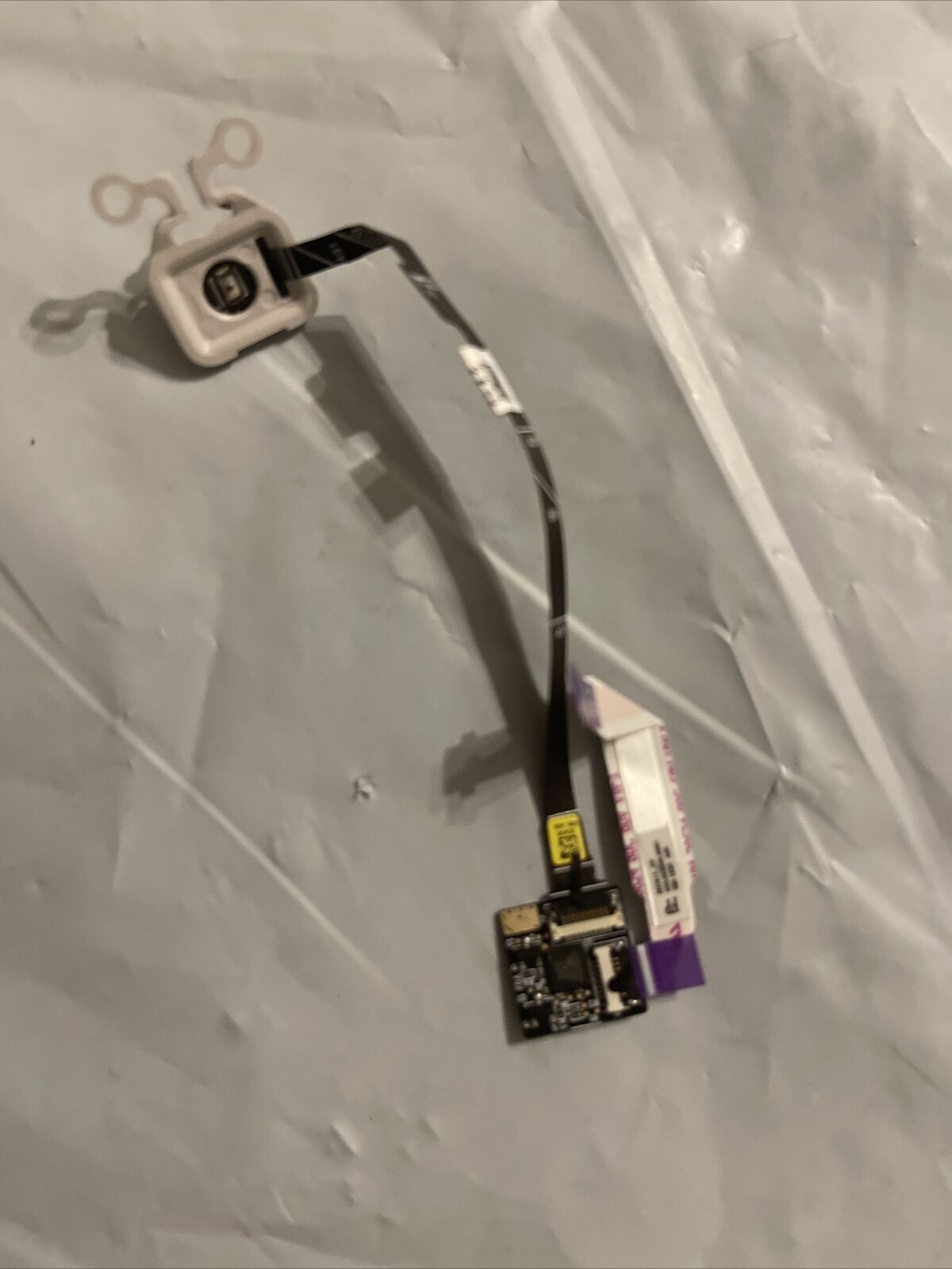 Oem Dell Inspiron 7591 15.6" Power Finger Print Reader W Cable Silver 9D4V04 H2