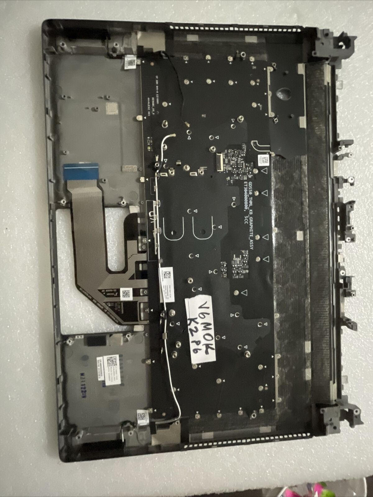 Dell Alienware x15 R1 Laptop Palmrest US RGB BCL Keyboard 0V6M0K K2P6 Grade B