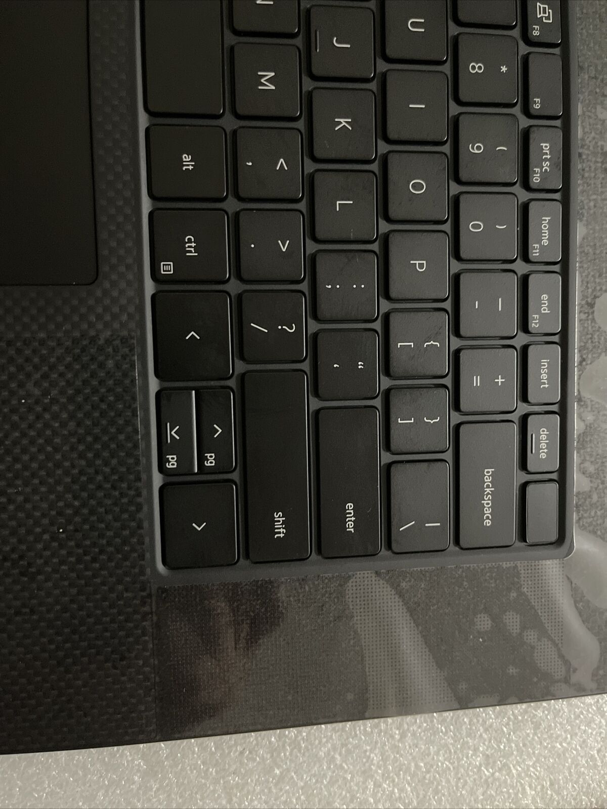 Dell XPS 9720 Touchpad Palmrest Backlit US English Keyboard  0FWJ2 NH D5