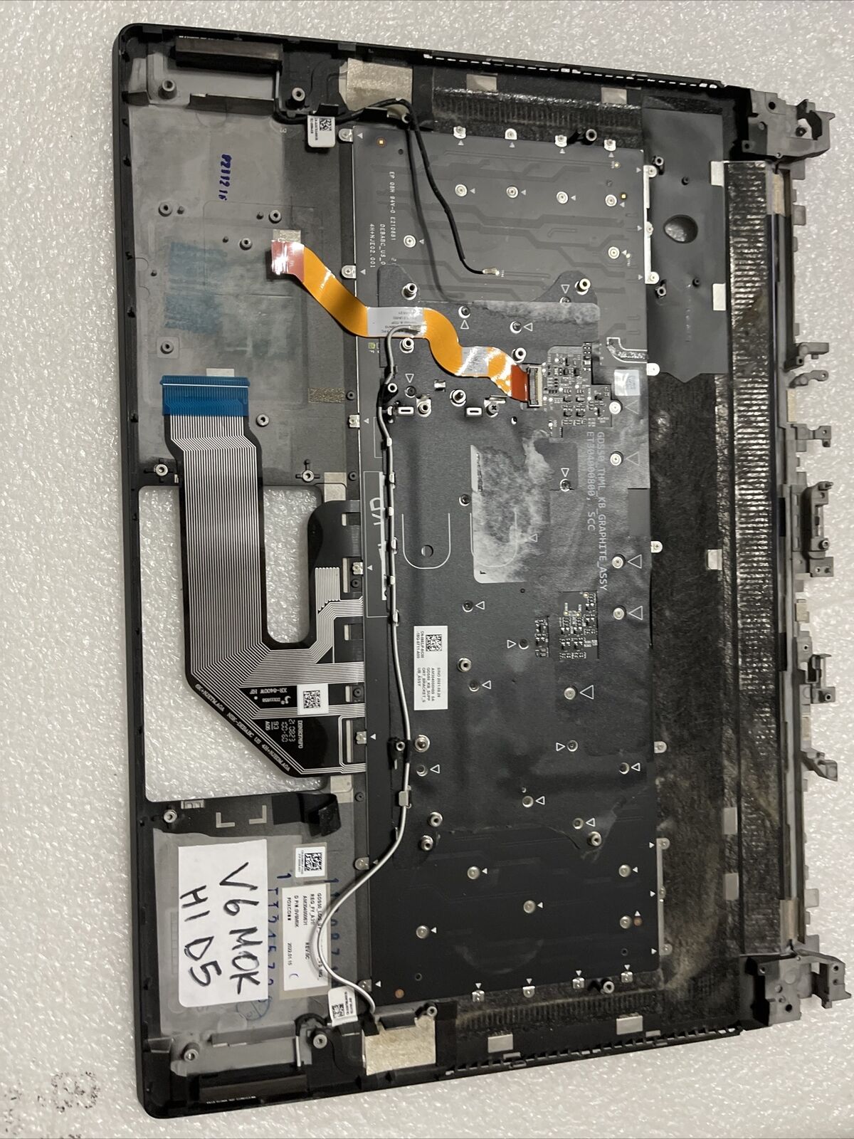 OEM Dell Alienware x15 R1 Laptop Palmrest Touchpad Keyboard  0V6M0K H1D5 Grade A
