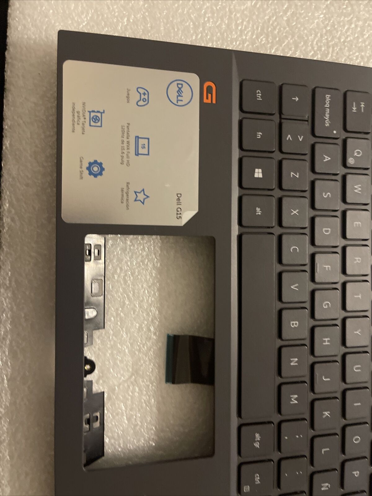 Dell Inspiron 15 G15 5510 5511 5515 Palmrest Spanish Backlit Keyboard V256H A4H2