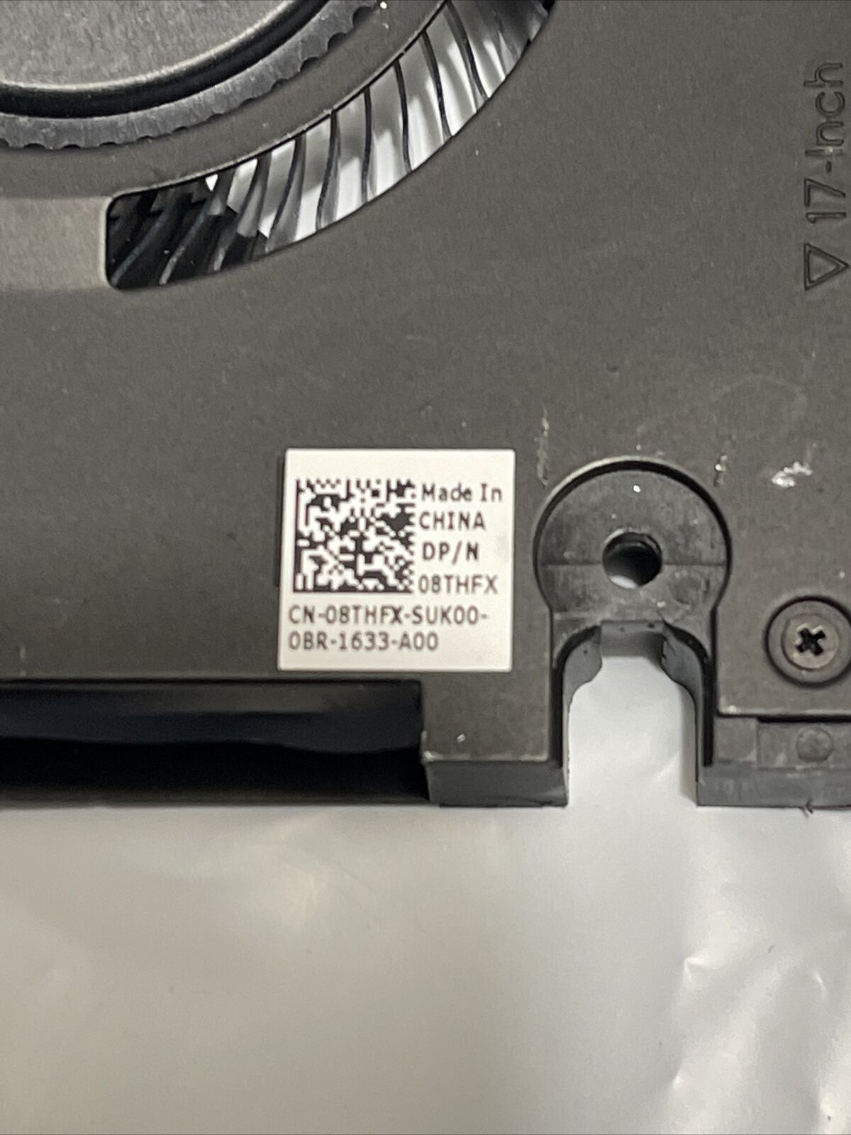 Genuine Dell G7 7500 2020 Laptop Cooling Fan MG80081V1-C010-S9A  8THFX 08THFX P7