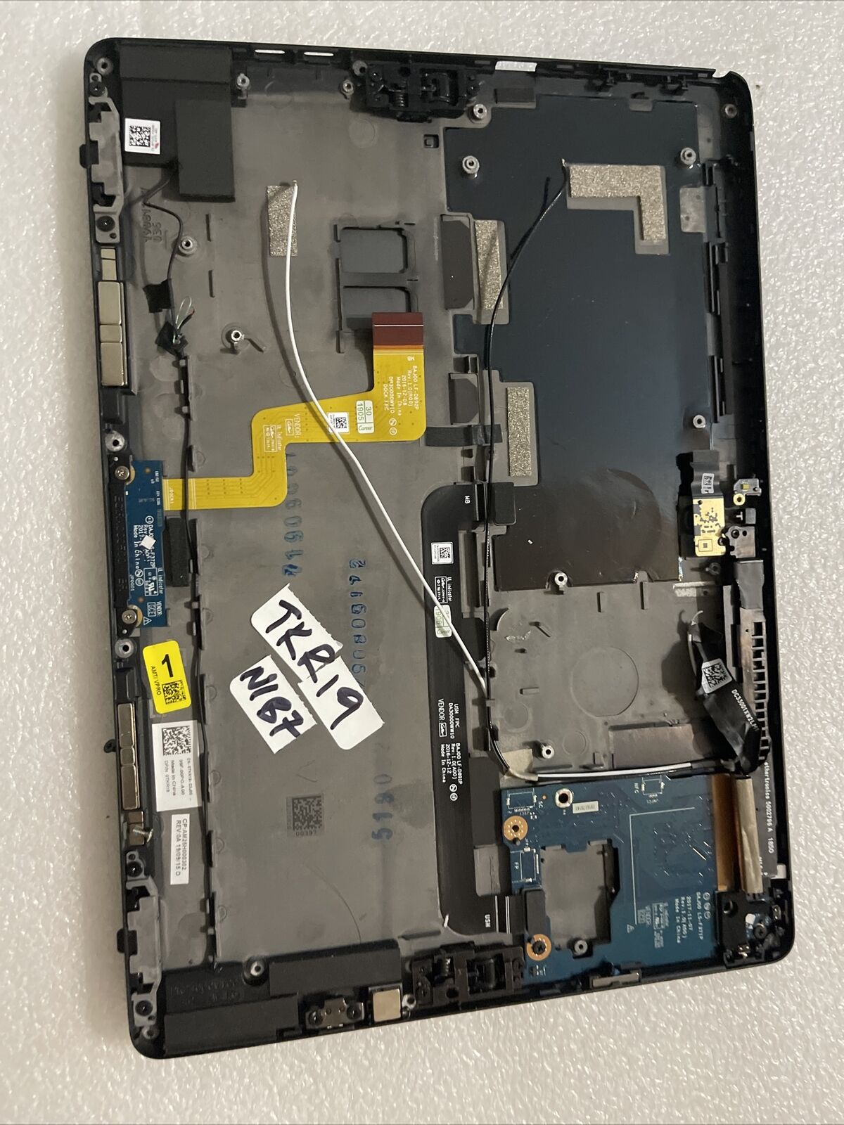 GENUINE DELL  LATITUDE 12 5290 LCd Top Back Cover Extras Black T17G TKR19 N1 B7
