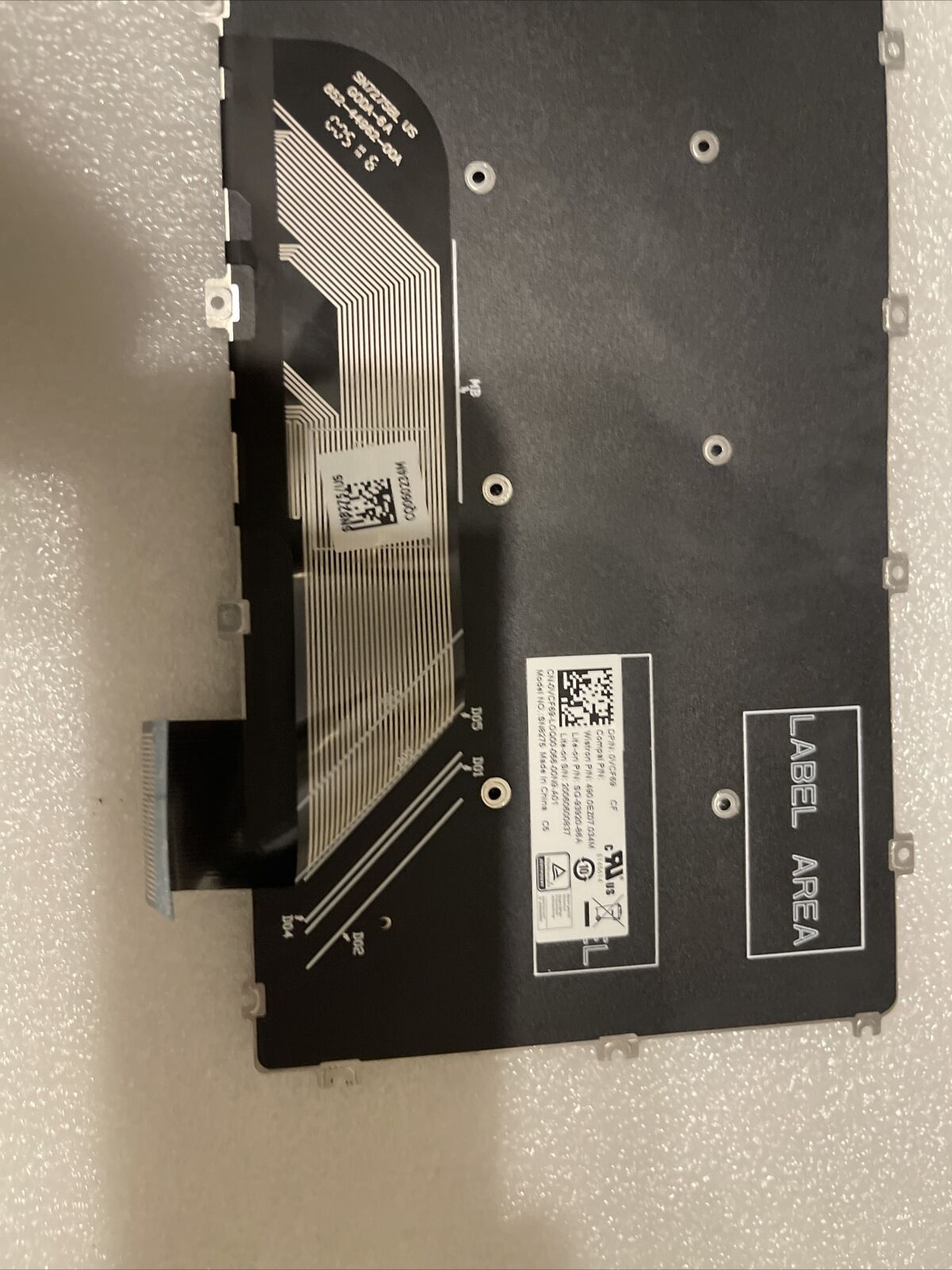 New OEM Dell Non-Backlit Laptop Keyboard French-English VCF69 0VCF69 B1