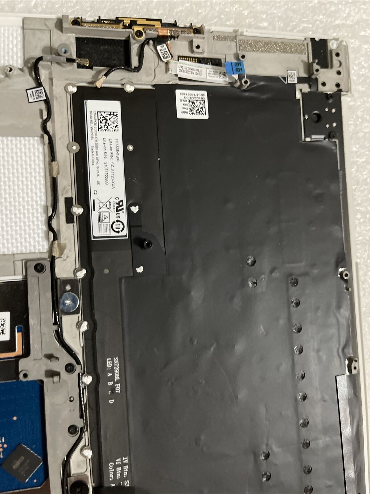 Genuine  Dell XPS 9500 Palmrest Touchpad US/EN Backlit Keyboard MWX6D DTXVP H6T1