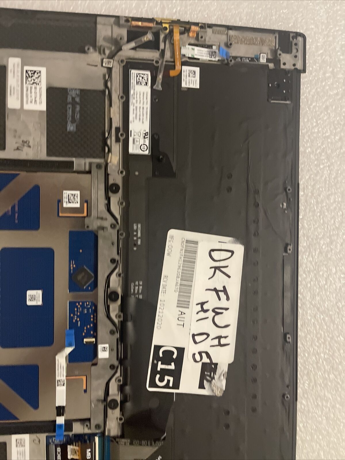 OEM DELL XPS 9500 Palmrest Touchpad FPR US Backlit Keyboard DKFWH 0DKFWH H1 D5