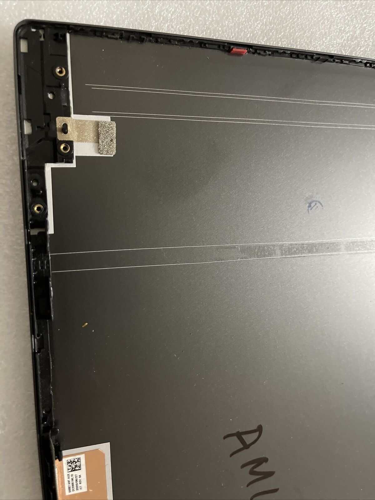 LENOVO IDEAPAD 5 15IIL05 GRAY LCD BACK COVER AM1K7000410 H1 N1 Screw Holes broke