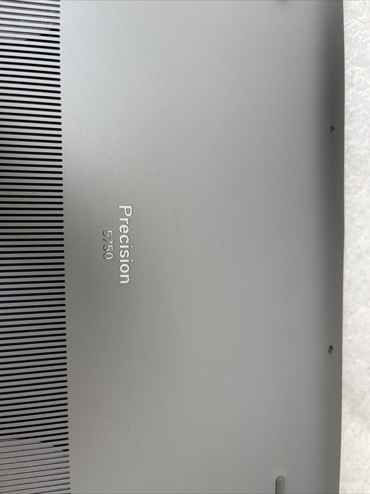 OEM Dell Precision 5750 Laptop Bottom Base Metal Cover Assembly Gray 598MX KG C4