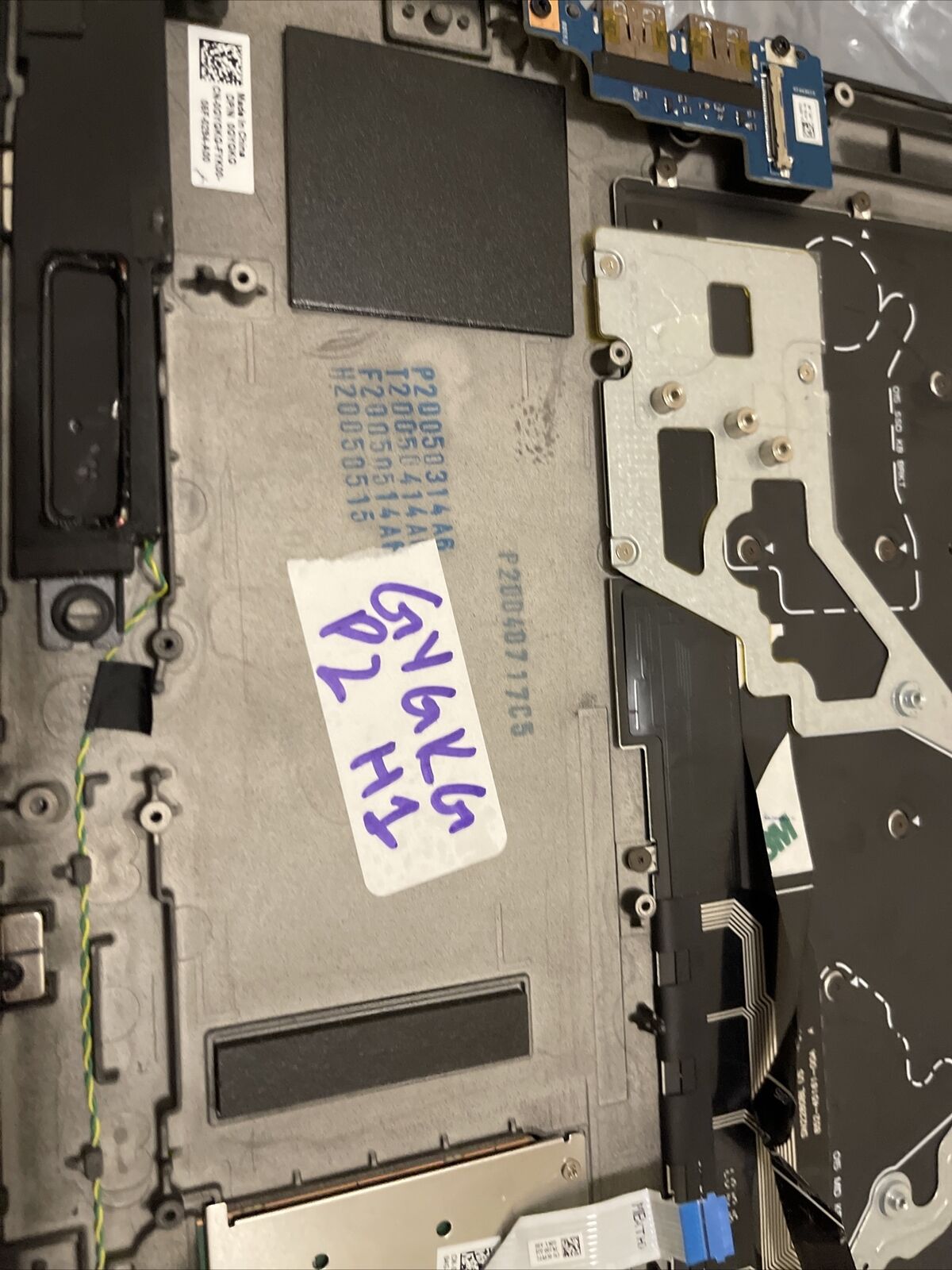 DELL Alienware M17 AWM17 Laptop Palmrest Touchpad US Keyboard 3D7NN GYGKG H1 P2