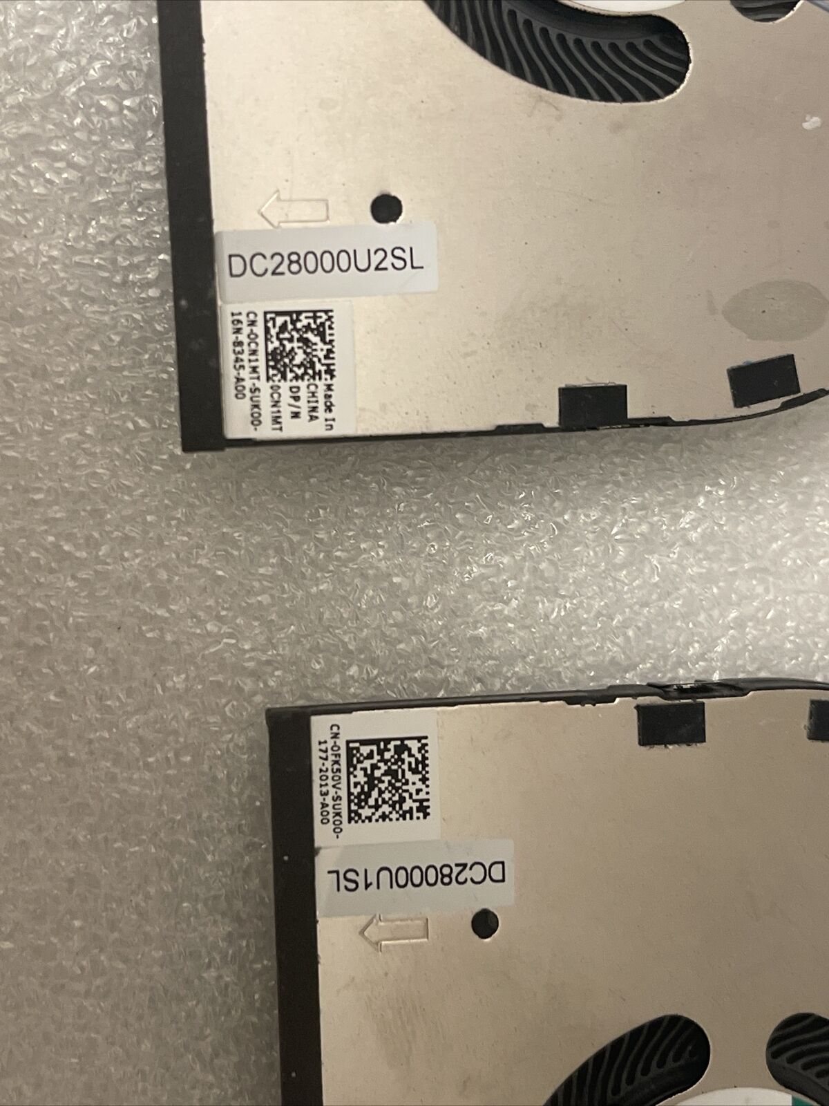Genuine Dell XPS 15 9510 Precision 5560 COOLING FAN Right+ Left 0FK50V 0CN1MT