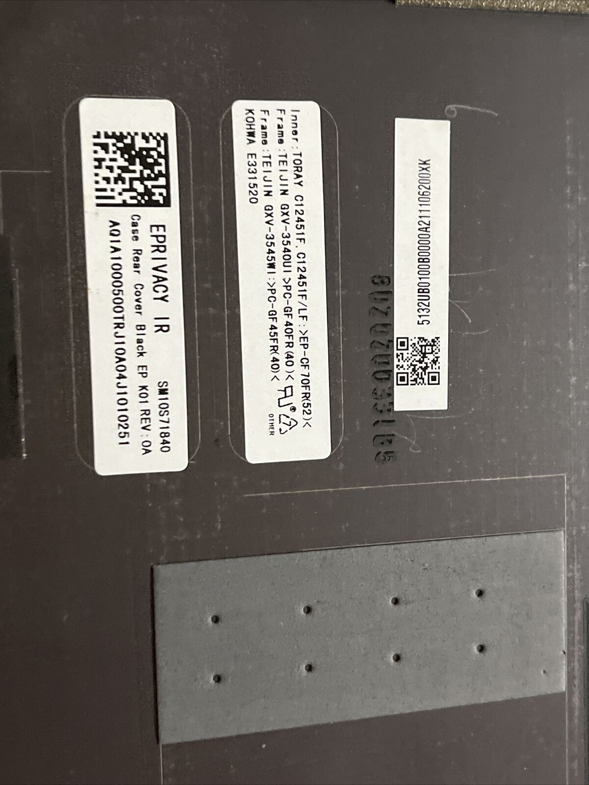 Lenovo ThinkPad X1 Carbon 7th Gen LCD Back Cover Rear Lid AQ1A1000500TRJ H1 N1