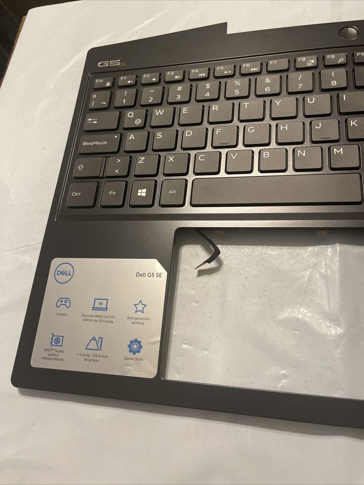 Oem Dell G5 SE 5505 LCD Palmrest spanish Keyboard Assembly T93MY 0T93MY P7