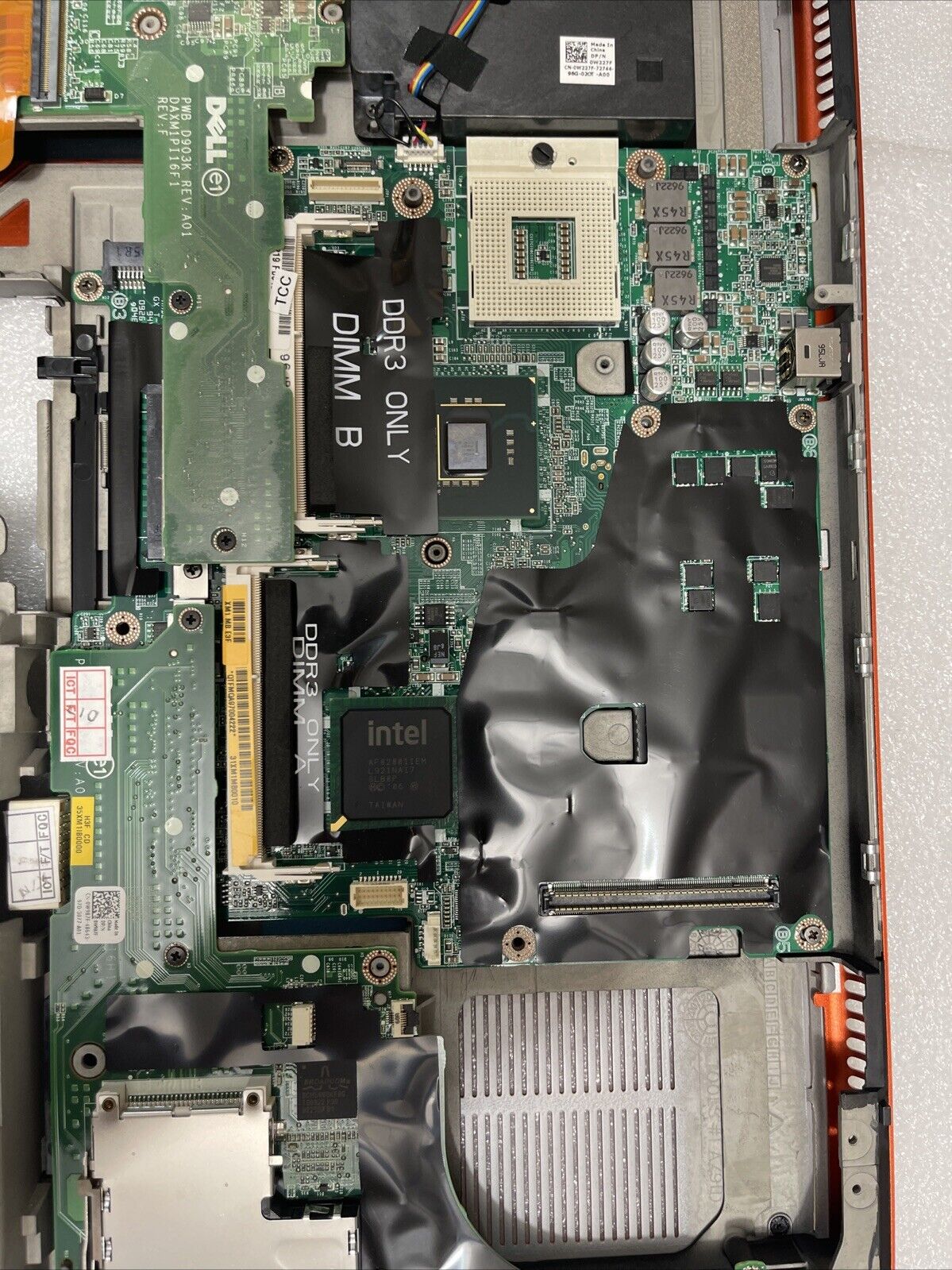 OEM Dell Precision M6400 Laptop Motherboard Mainboard W/ Bottom Base CDWGG H1 B9