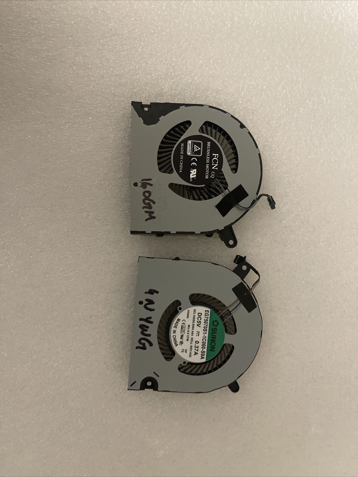 Genuine Dell G3 15 3590 P89F Laptop CPU+GPU Cooling Fans Pair 160GM 4NYWG