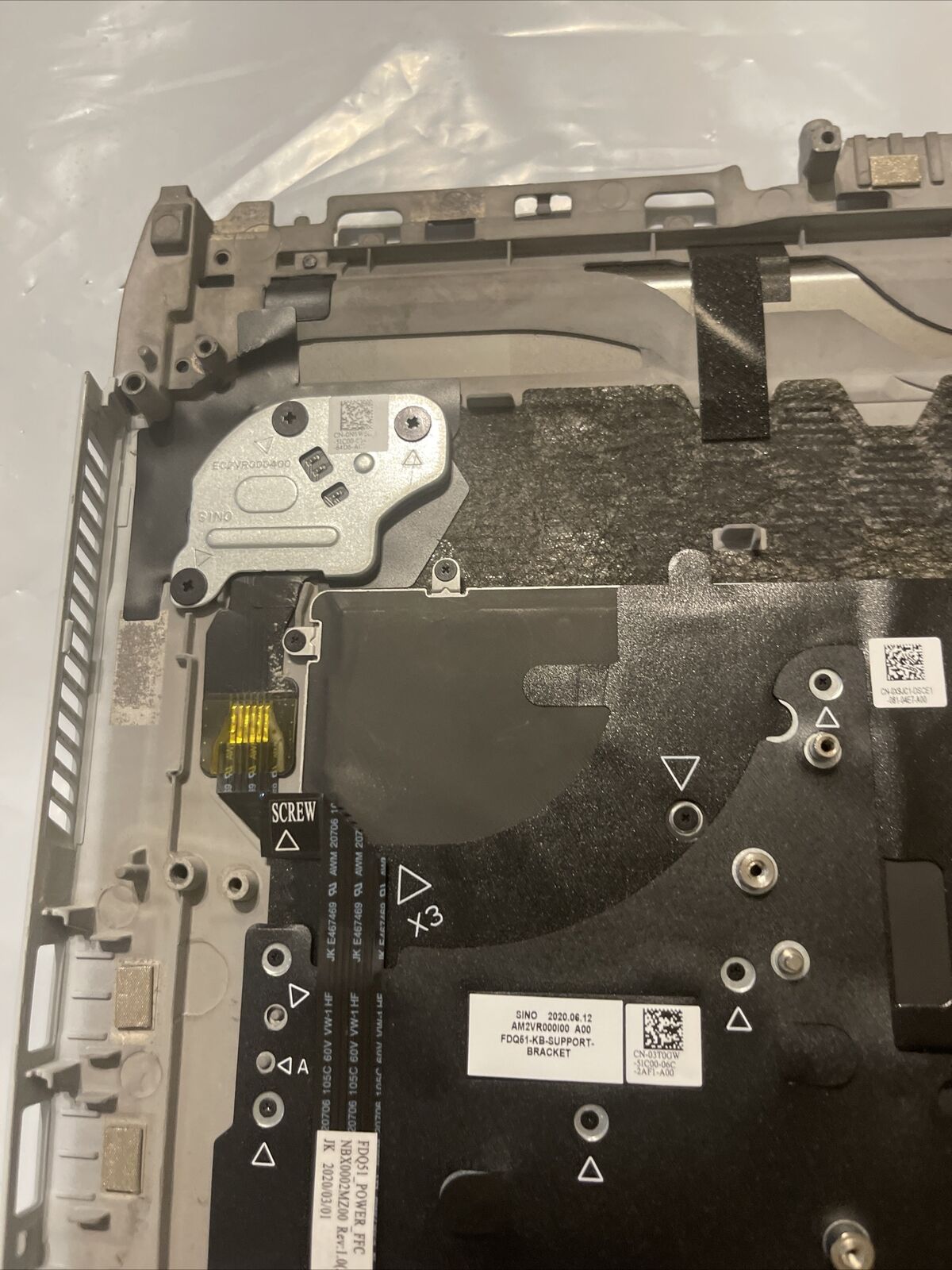 Dell Alienware M15 R3  Laptop Palmrest US backlit keyboard touchpad  CX9G8 P7