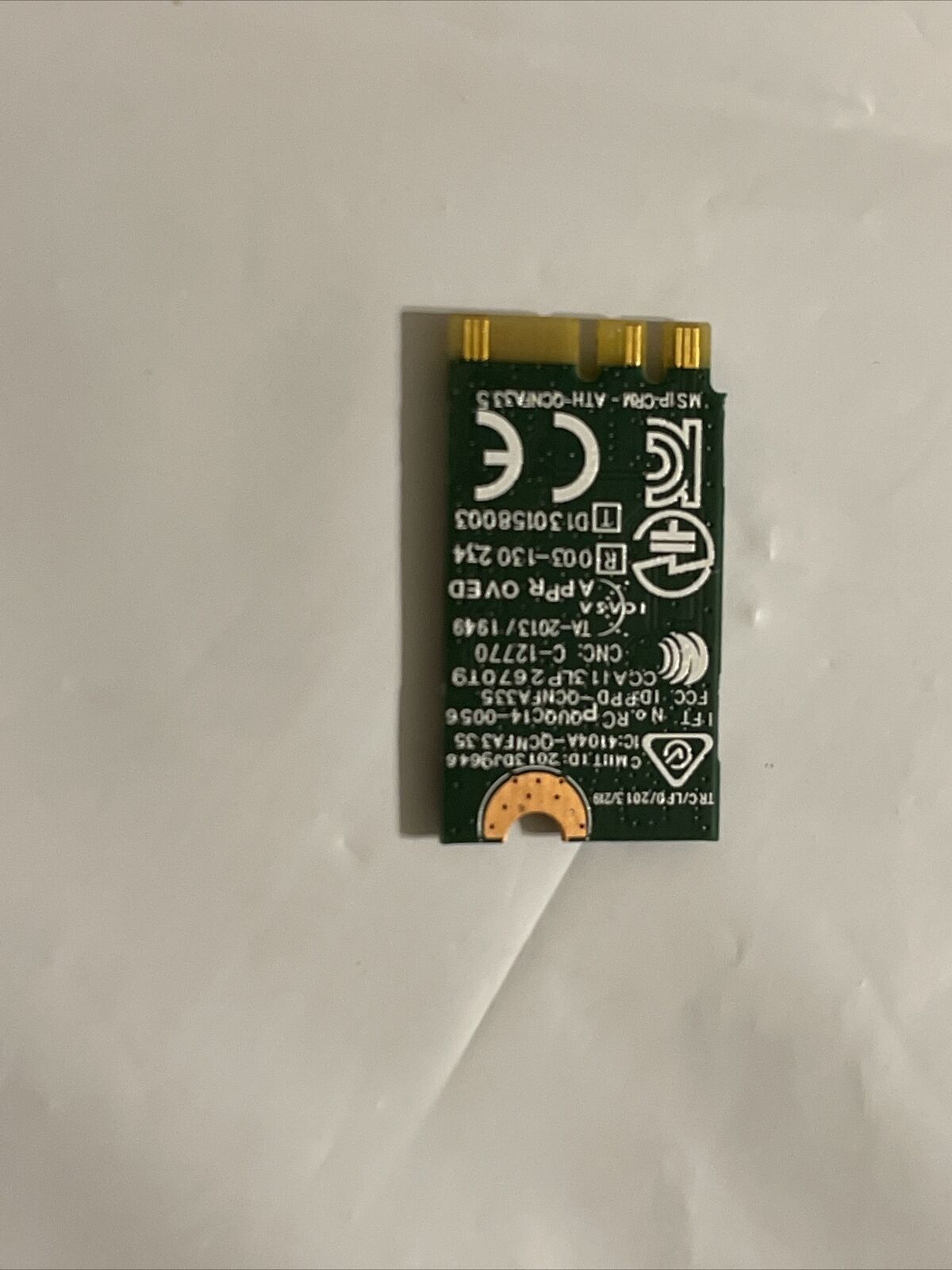 Genuine Dell OEM Wireless DW1707 WiFi 802.11 b/g/n BT4.0 NGFF Card  YCM9R 0YCM9R