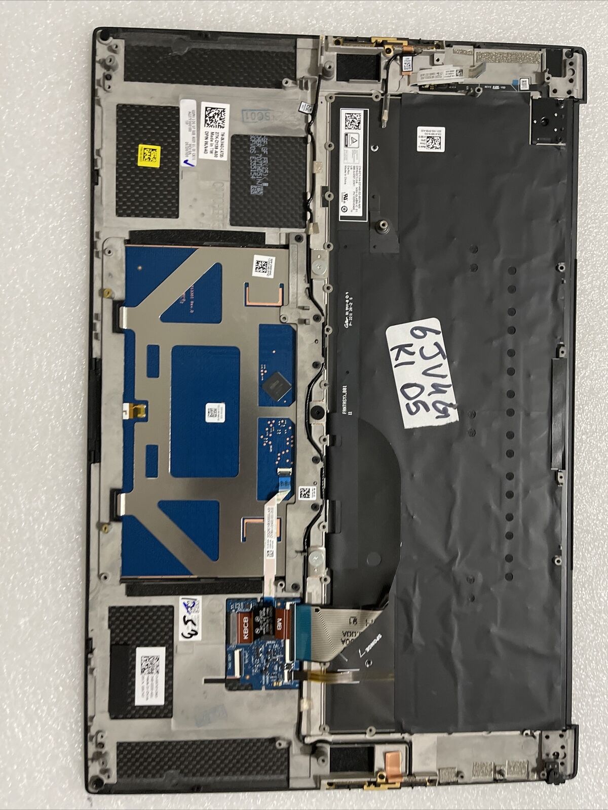 New Dell XPS  9500 9510 Palmrest Touchpad US Backlit Keyboard 6JV4G K1 D5