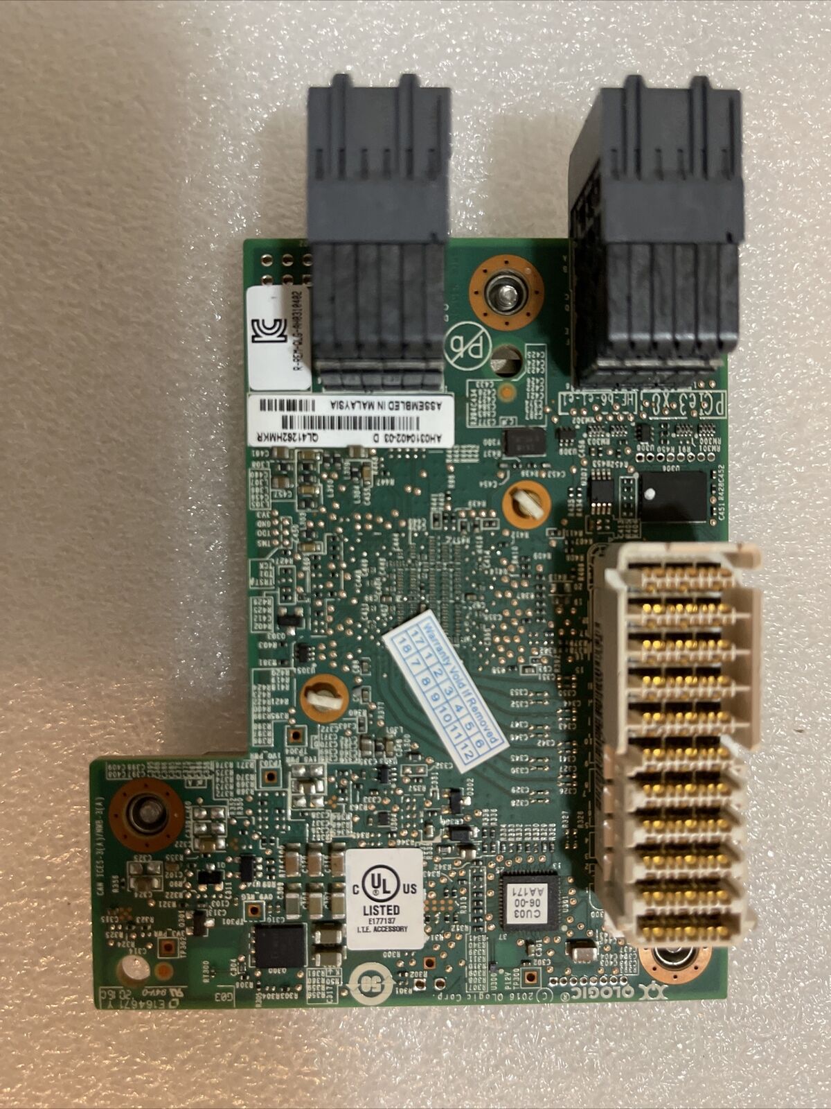 Oem Dell Qlogic QL41262HMKR 25Gb/10Gb Dual Port Mezzanine Card 51G0W 051G0W U1