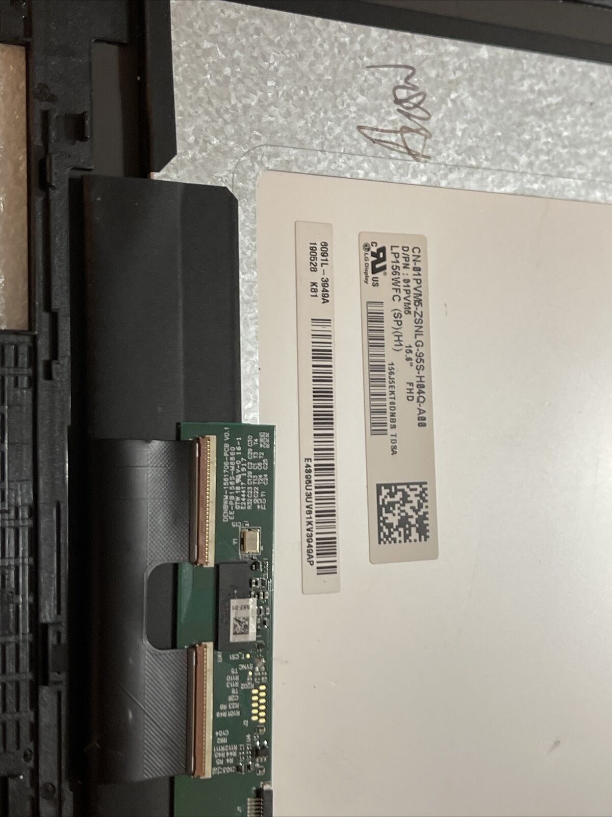 Dell Inspiron 7570 7580 7590 7591 LCD Touchscreen LP156WFC 01PVM5 1PVM5 H1 S3