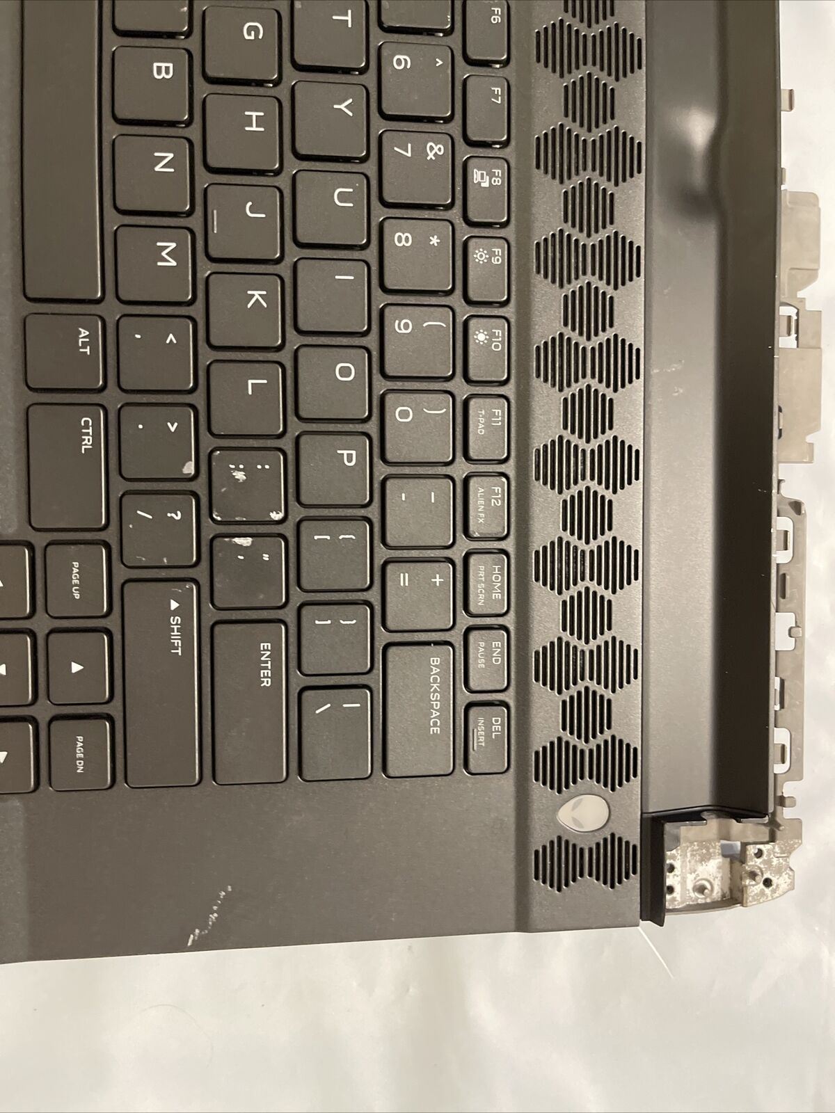 Dell ALienware  M15 R3 Laptop Palmrest US Keyboard Touchpad Speakers 03DYGJ H1P8