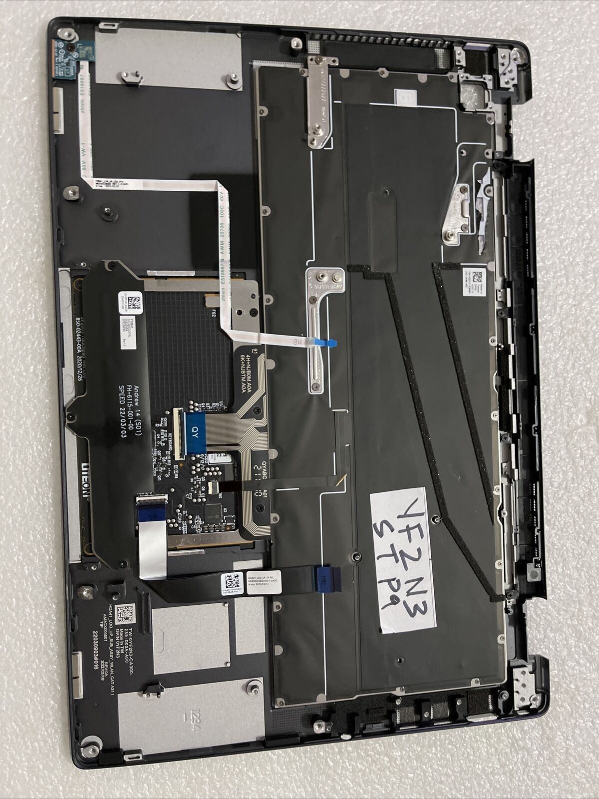 Genuine Dell Latitude 9430 Laptop Us BCL Keyboard Palmrest Gray R0J9D YF2N3 STP9