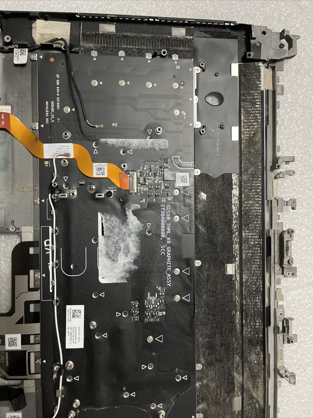 OEM Dell Alienware x15 R1 Laptop Palmrest Touchpad Keyboard  0V6M0K H1D5 Grade A