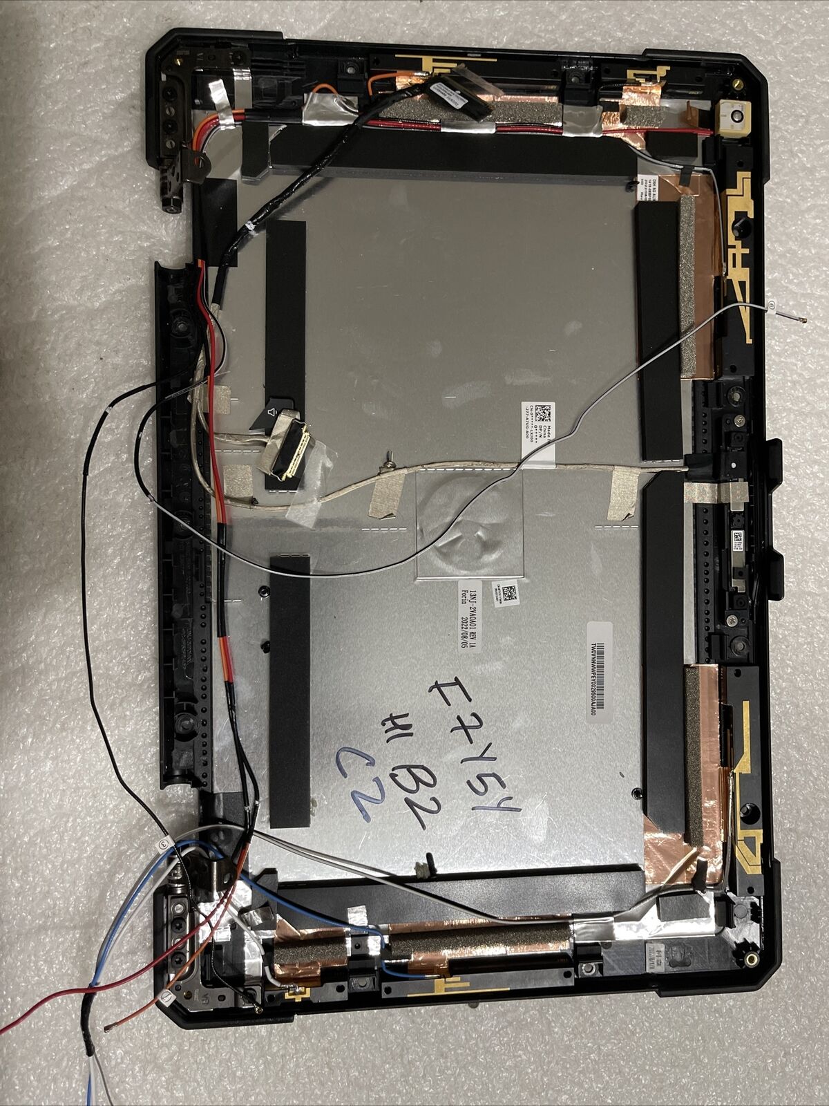 DELL LATITUDE 5430 RUGGED Laptop 14 LCD TOP Lid Camera Extra Hinges F7Y5Y H1B2C2