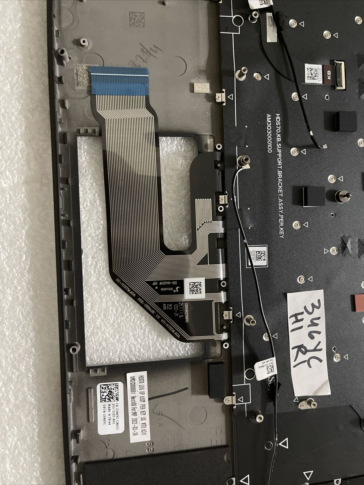 New Dell Alienware X17 R2 Laptop Palmrest US Keyboard  AM303000801 346YC H1 R1T1