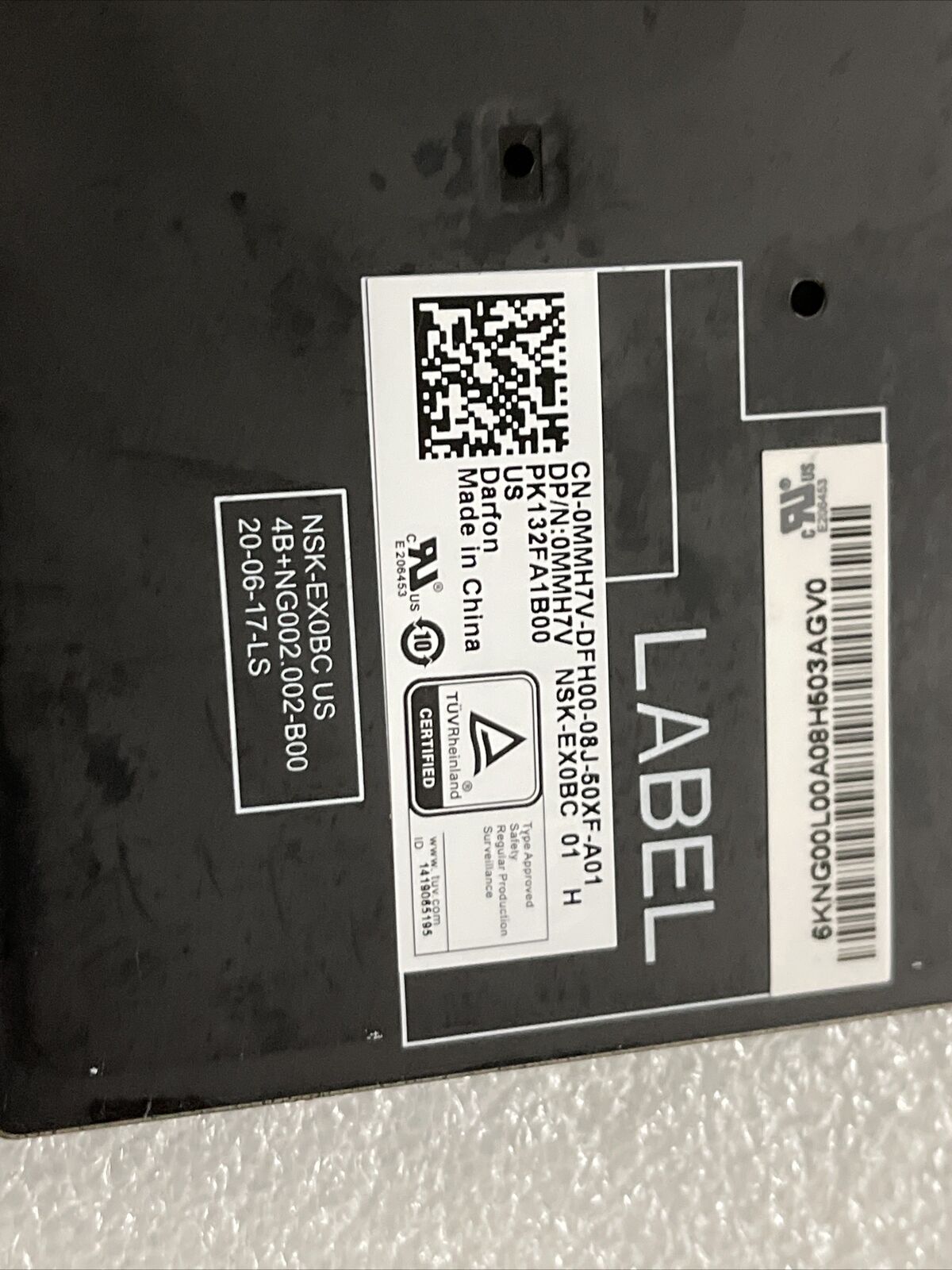 Dell Latitude 5500 5501 5510 5511 US English Backlit keyboard MMH7V 0MMH7V