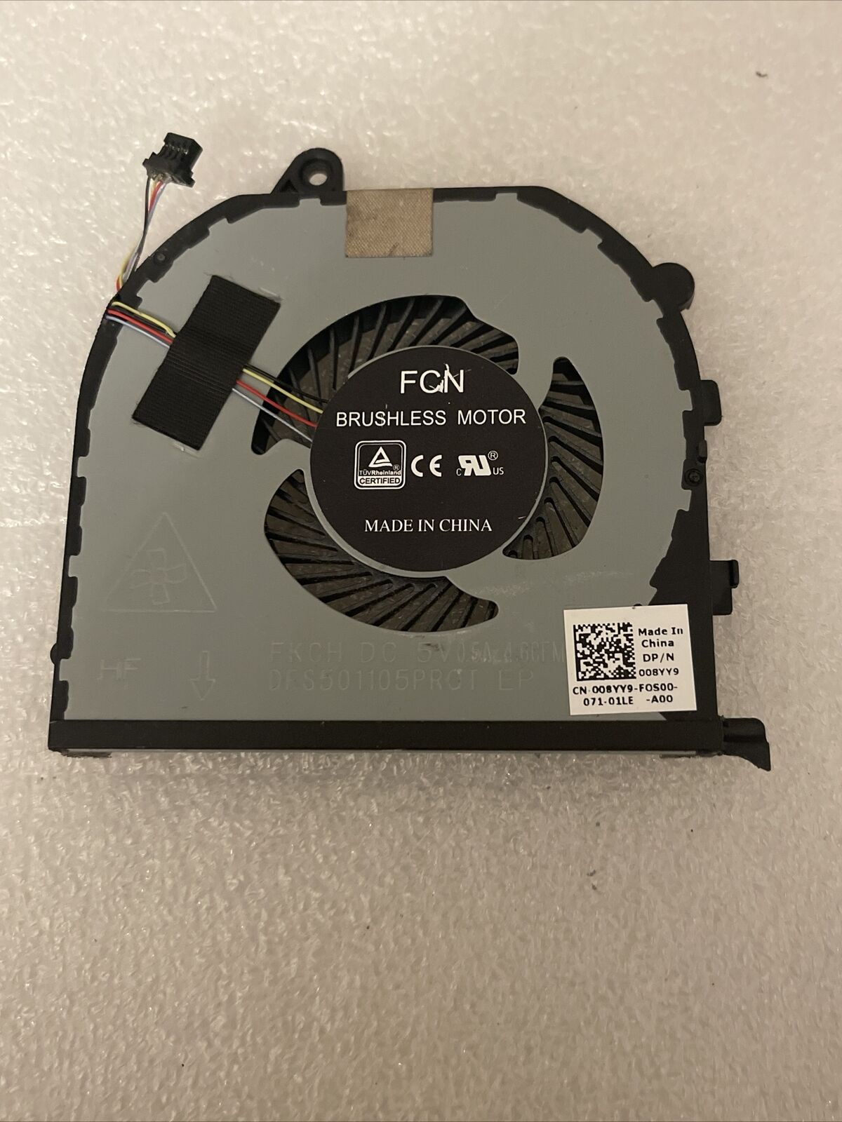 Genuine Dell XPS 15 9570 Laptop CPU GPU Cooling Fan 008YY9 08YY9 P2
