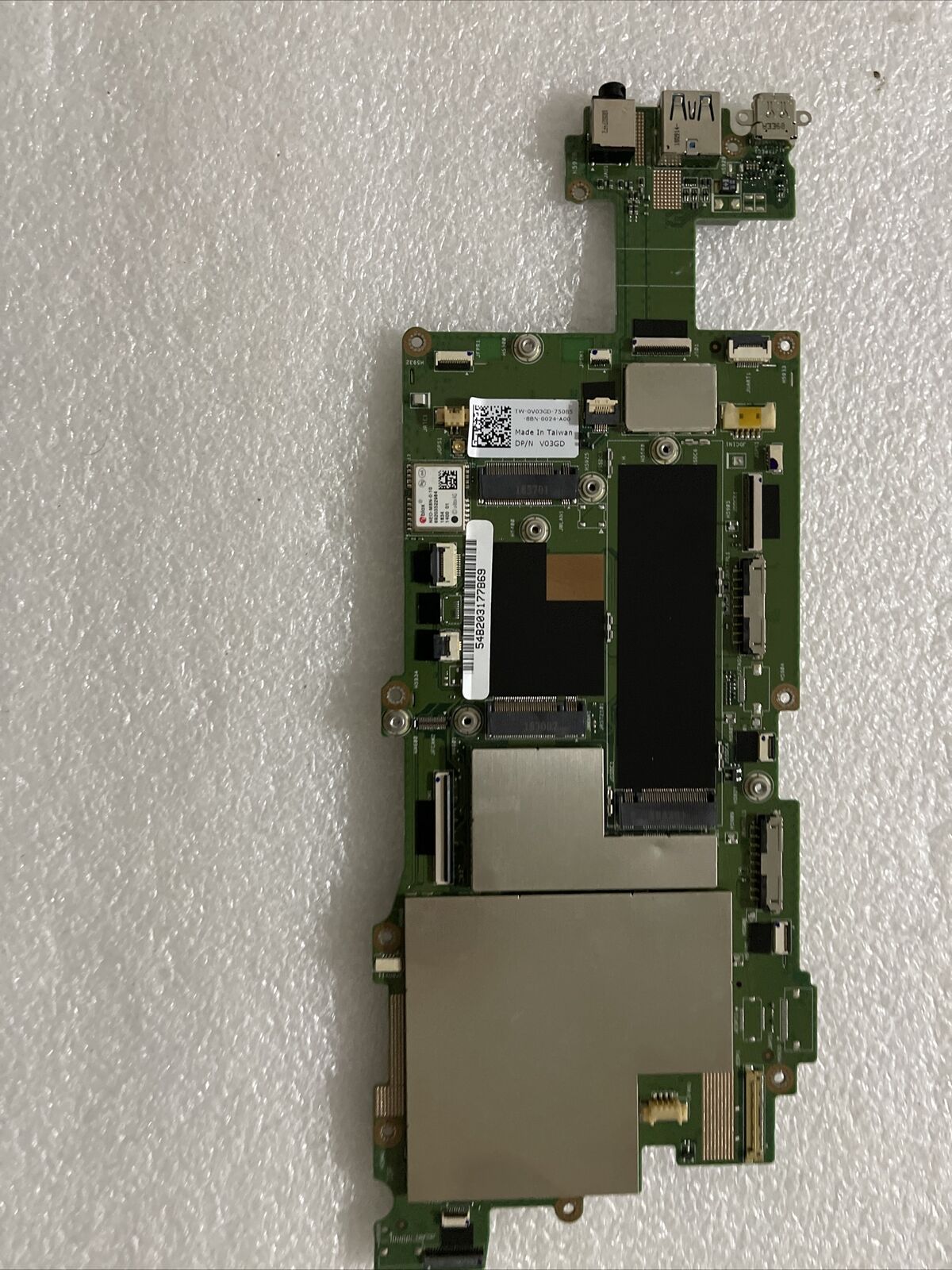 GENUINE DELL LATITUDE 7212 RUGGED MOTHERBOARD i5-7300U 2.60GHZ V03GD 0V03GD B2