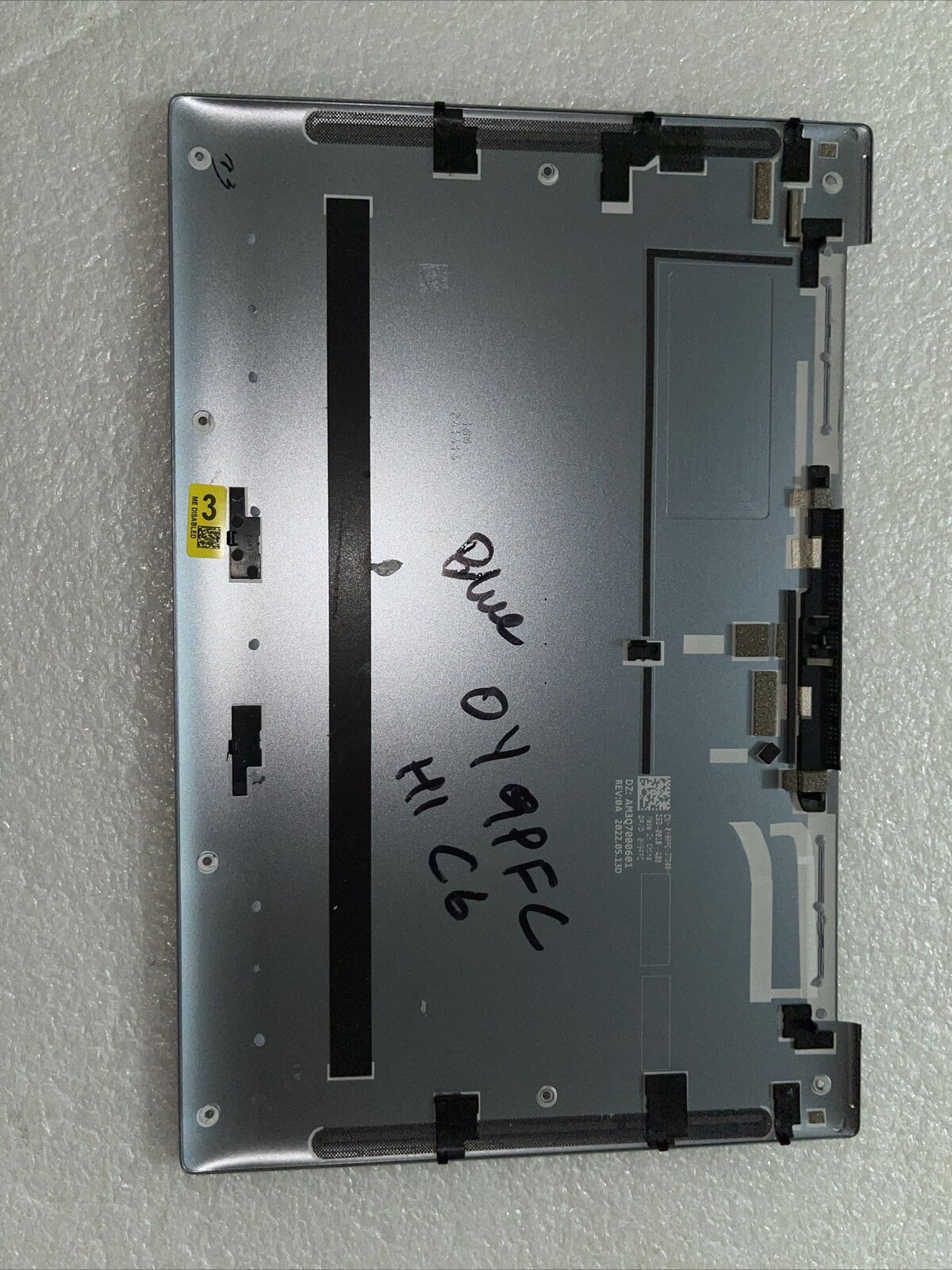 Genuine Dell XPS 13 9315  Bottom Base Cover Sky BLUE 0Y9PFC Y9PFC H1 C6