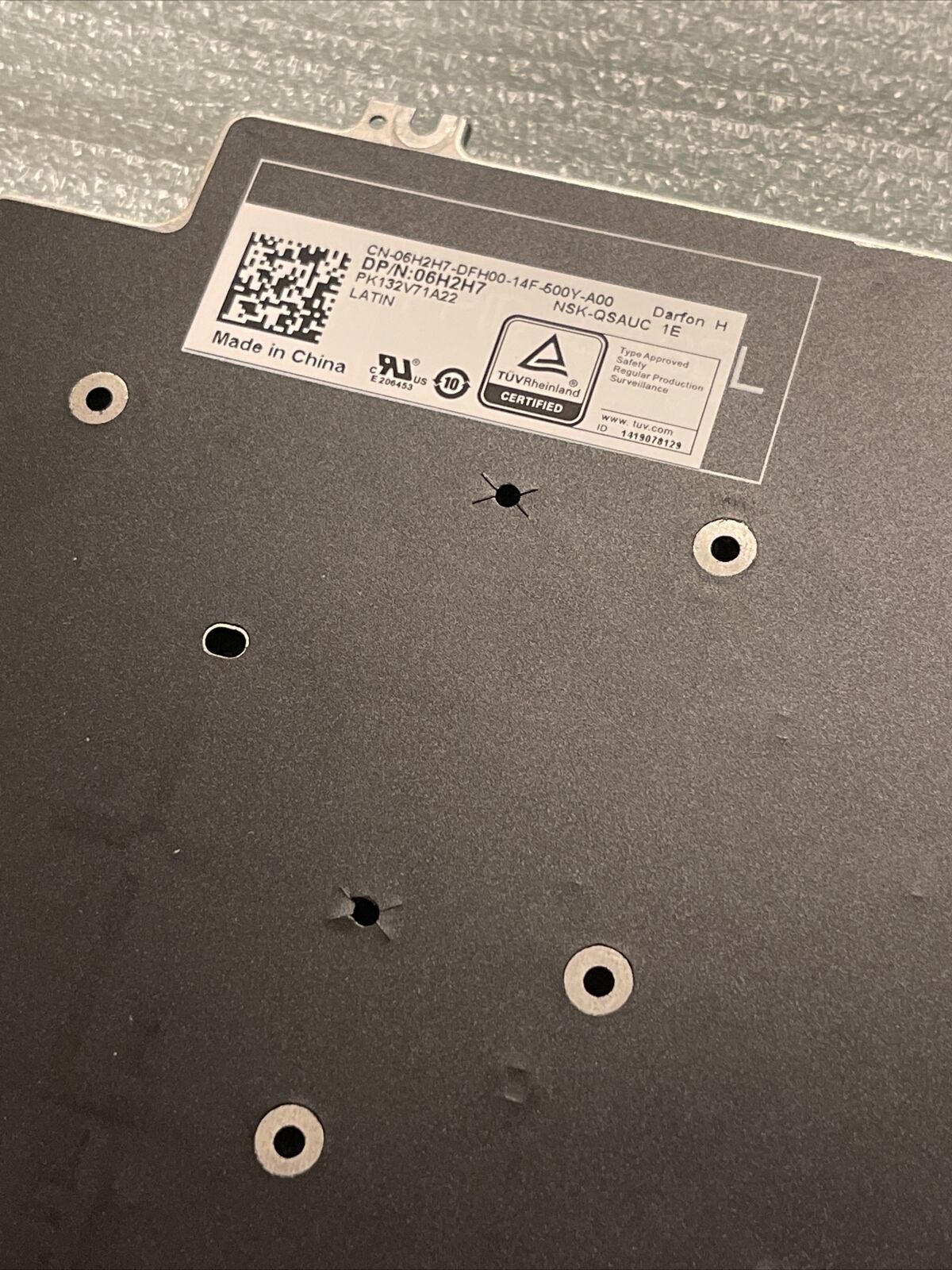 New Genuine Dell Precision 7550 7750 Spanish  laptop keyboard  06H2H7 6H2H7 BB