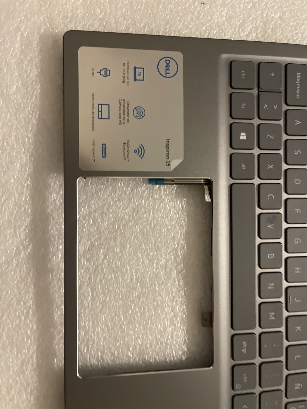 Dell Inspiron 15Pro 5510 5515 Palmrest Spanish Backlit Keyboard 6P0TG P4 Grade A
