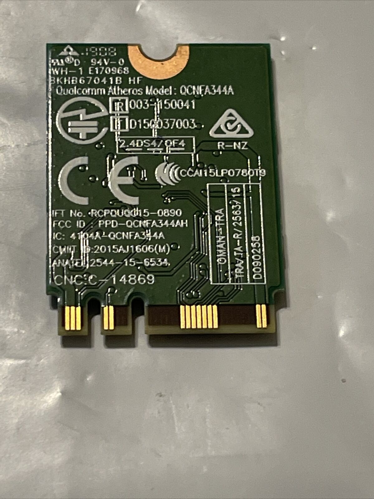 Oem Dell Killer 1435 Qualcom NGFF M.2 WLAN BLUETOOTH 4.1 WIFI CARD 97FXP 097FXP
