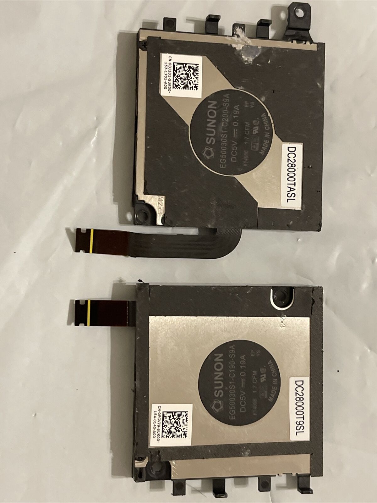 Genuine DELL latitude 7320 CPU Right Left Cooling FANS 0PGV79 PHV79 DJ2D1 0DJ2D1